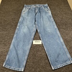 Big Bill Mens Carpenter Jeans 34x32 Blue Denim Work Pants 1981X STO